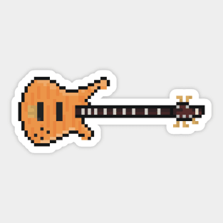 Pixel Custom Rivers Bass Guitar Sticker